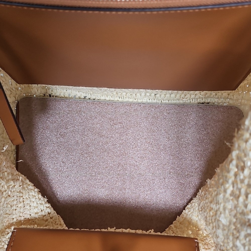 Proenza Schouler Tan and Cream Woven Tote Bag - Picture 6 of 9